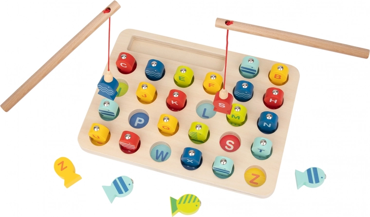 Juego de pesca de madera Aprendizaje de letras Tooky Toy