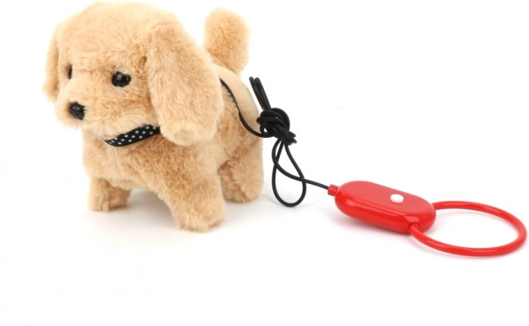 Perrito con correa con sonidos