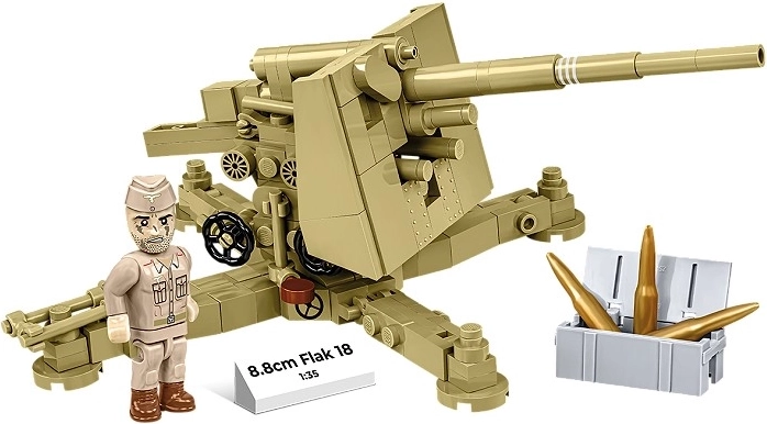 Cañón icónico 8,8 cm Flak 18 a escala 1:35