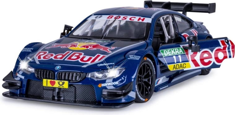 Modelo de coche de carreras BMW M4 DTM 1:24 azul