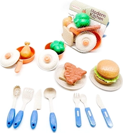 Set de cocina infantil en bolsa de malla
