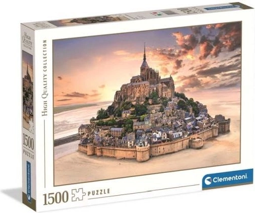 Puzzle Clementoni Mont Saint-Michel al amanecer, 1500 piezas