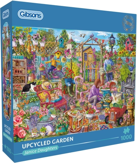Puzzle Gibsons Jardín de materiales reciclados, 1000 piezas