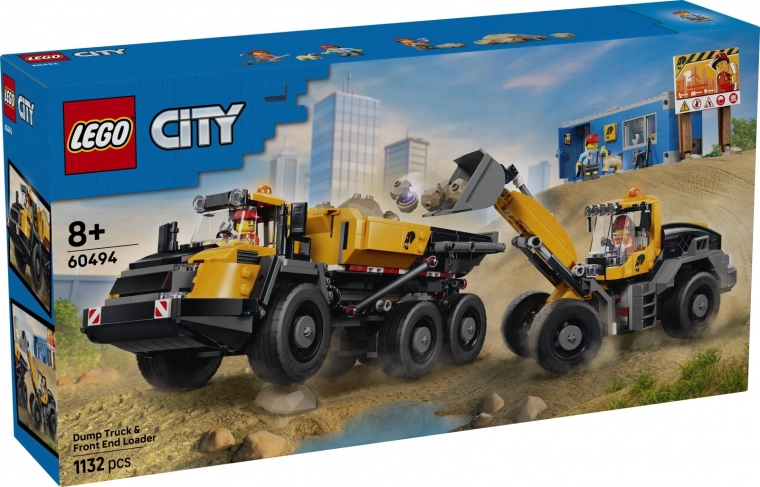 LEGO City camión volquete y cargadora frontal