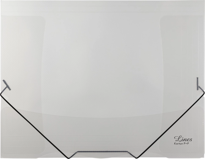 Carpeta transparente con goma Lines