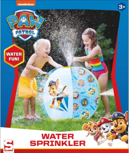 Pelota rociadora de agua inflable Patrulla Canina azul