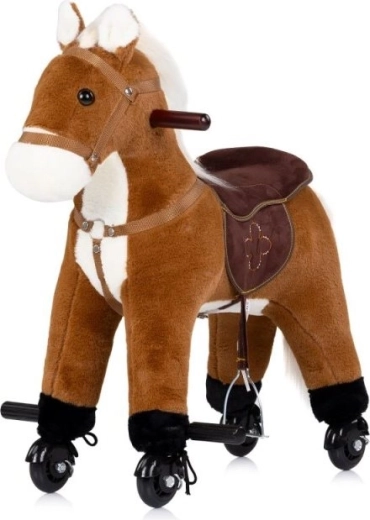 Caballito de peluche Chipolino con ruedas y sonidos