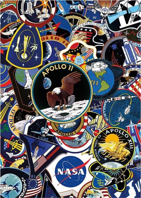 Puzzle AQUARIUS NASA Parches de Misiones 1000 Piezas