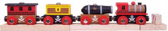 Tren pirata con vías