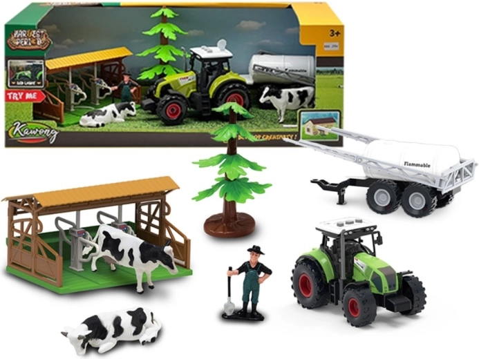 Set de granja con tractor y accesorios