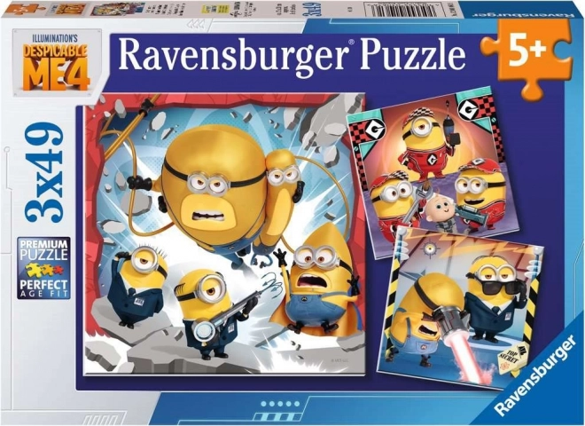 Puzzle Ravensburger Yo, villano 4 – set de 3×49 piezas