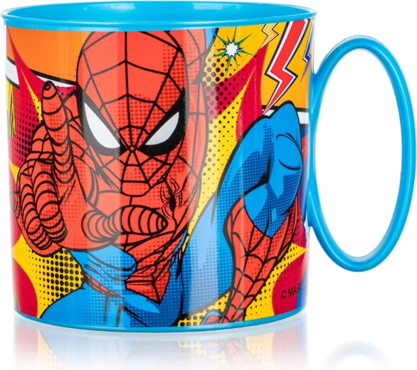 Taza infantil de plástico SPIDER-MAN 350 ml, azul