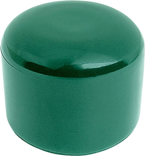 Tapa de plástico para poste redondo de valla 60 mm, verde