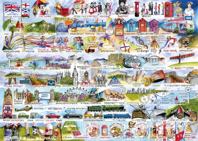 Puzzle Símbolos de Gran Bretaña 1000 piezas