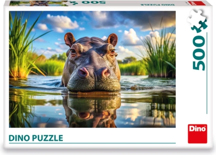 Puzzle DINO Hipopótamo adorable 500 piezas