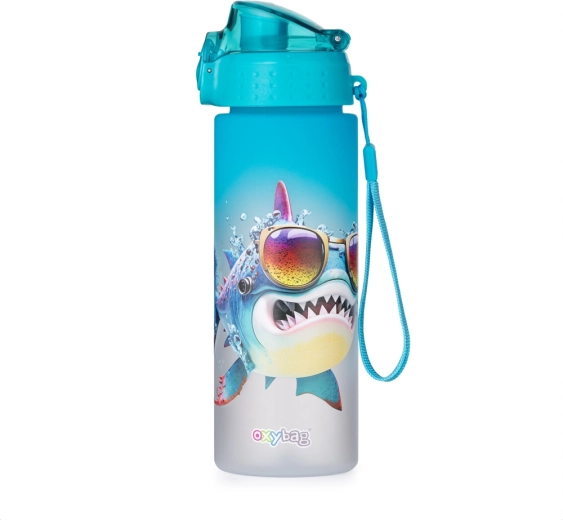 Botella para beber OXY Click 600 ml Crazy Animals Tiburón