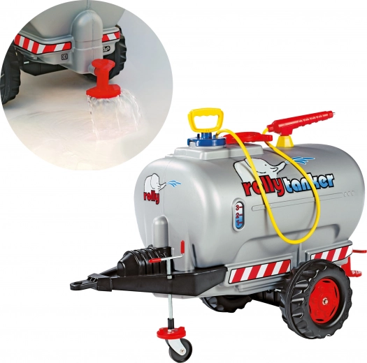Remolque cisterna de agua Rolly Toys con pulverizador y bomba
