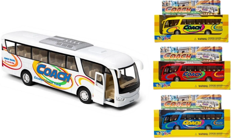 Autobús metálico con tracción Pull Back Kinsmart