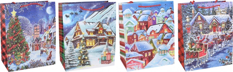 Bolsa de regalo S 18 × 24 × 8,5 cm – Navidad