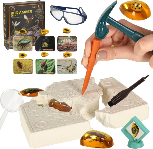 Set arqueológico educativo - Insectos en ámbar
