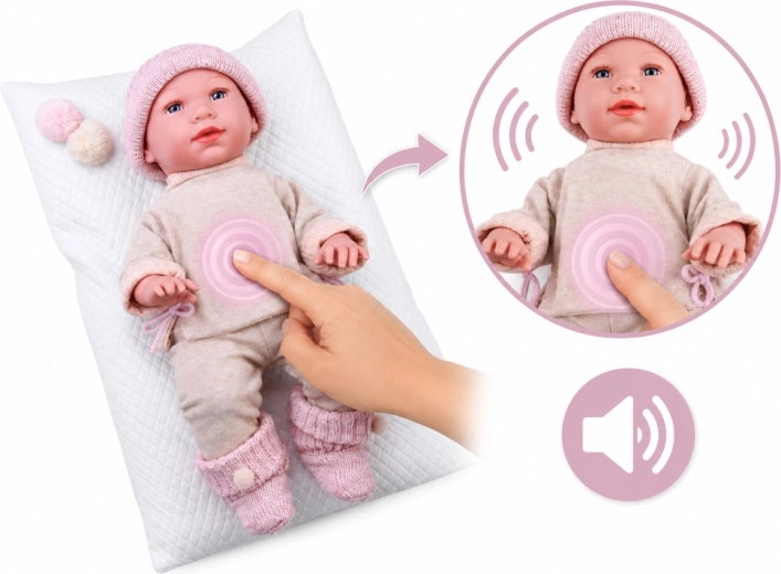 Sonidos interactivos como los de un bebé real