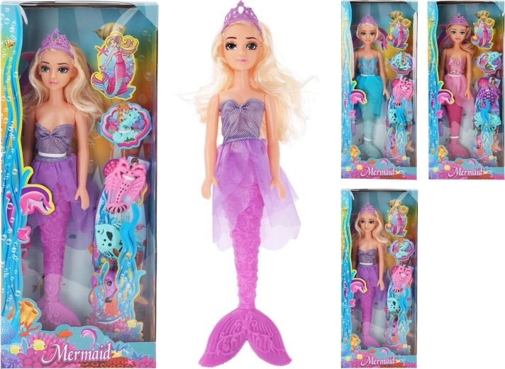 Muñeca princesa marina 44,5 cm con accesorios – mix de colores