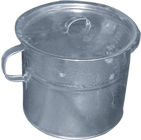 Escaldador 30 l galvanizado con tapa