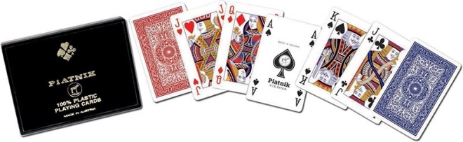 Cartas Classic Solitario: cartas de plástico en estuche