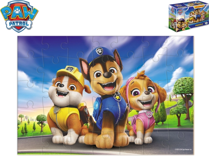 Puzle infantil Paw Patrol en cajita, 35 piezas