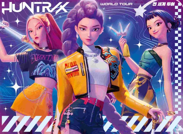 Ravensburger K-pop: Cazadoras de demonios – gira mundial puzzle de 150 piezas