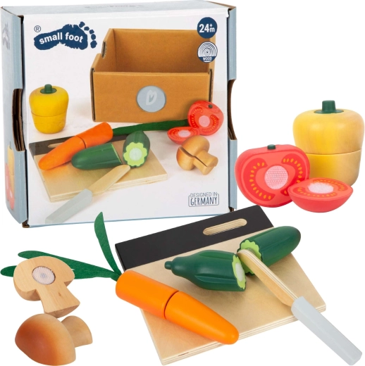 Set de verduras de madera para cortar small foot fresh