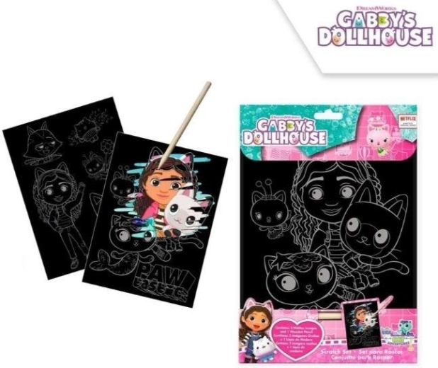 Set para rascar La casa de muñecas mágica de Gaby