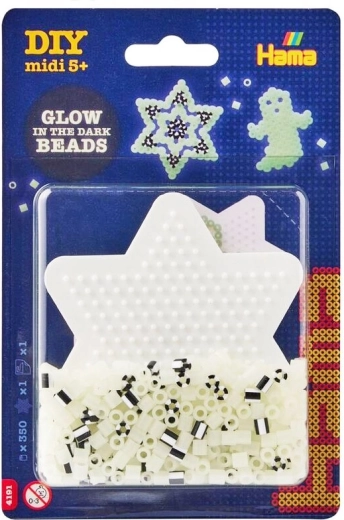Set de cuentas Estrella que brilla en la oscuridad, 350 uds MIDI