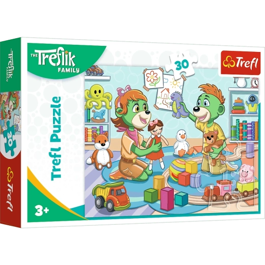 Puzzle Familia alegre de los Treflíci 30 piezas