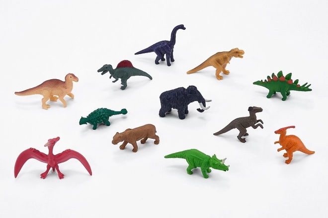 MOJO mini mundo de animales prehistóricos: set de 12 figuras en tubo