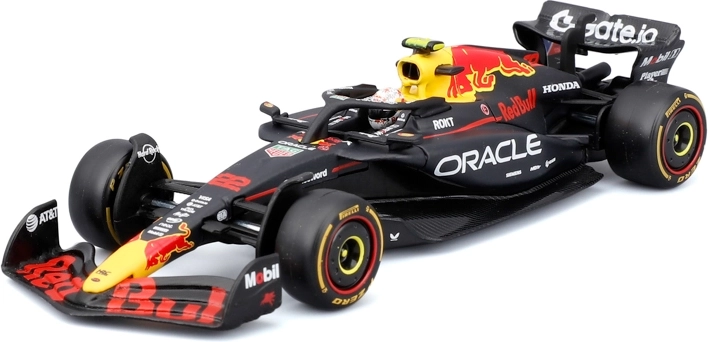 Modelo F1 de Bburago Oracle Red Bull Racing RB21 2025 Yuki Tsunoda 1:43 en caja acrílica
