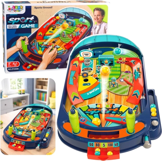 Flipper de mesa para niños con 12 bolas