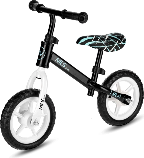 Bicicleta de equilibrio infantil NILS Fun RB134 10″ negra