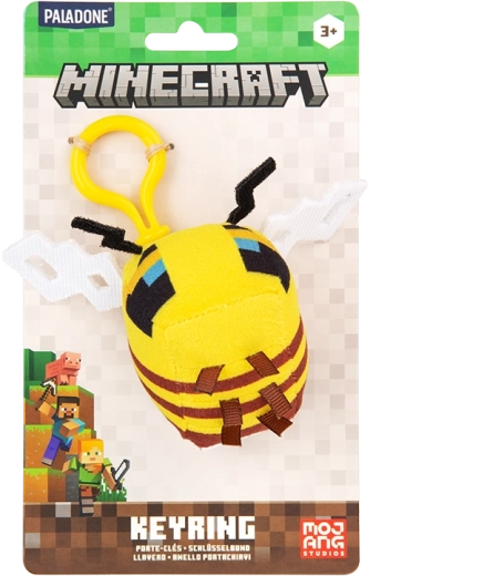 Llavero de peluche Minecraft abeja - 1 unidad