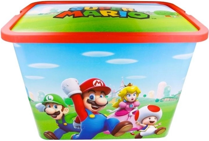 Caja de almacenamiento con tapa Super Mario 23 l