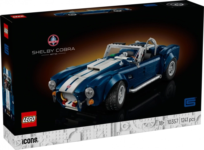 set de construcción para adultos LEGO Icons Shelby Cobra 427 S/C
