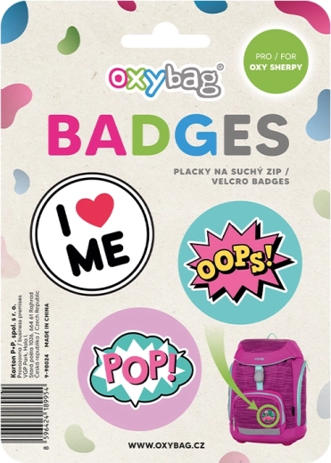 Set de chapas intercambiables con velcro OXY Sherpy Crazy