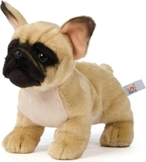 Bulldog francés de peluche ecológico de 24 cm