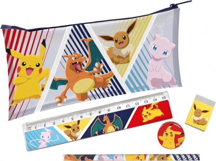 Estuche Pokémon con accesorios 19 × 11 cm