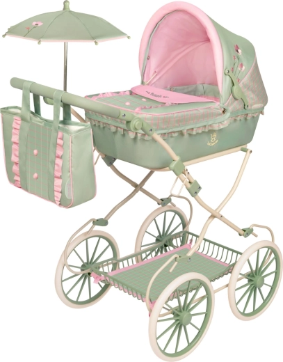 DeCuevas cochecito plegable para muñecas con bolso y accesorios Botanic 2026 – 81 cm