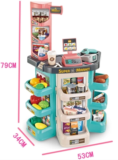 Caja registradora interactiva con escáner y lector de tarjetas