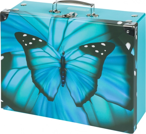 Maletín escolar plegable Butterfly con herrajes BAAGL