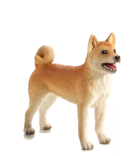 Figura de plástico de perro Shiba Inu MOJO
