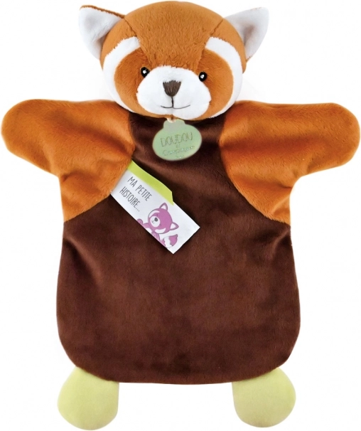 Títere de felpa panda roja 25 cm