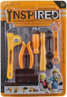 Kit de herramientas de plástico para pequeños manitas